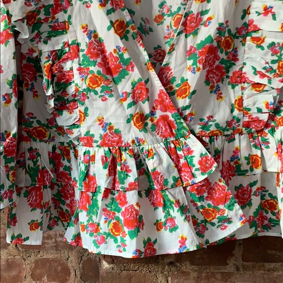 RHODE Floral Ruffle Top - Picture 4 of 6
